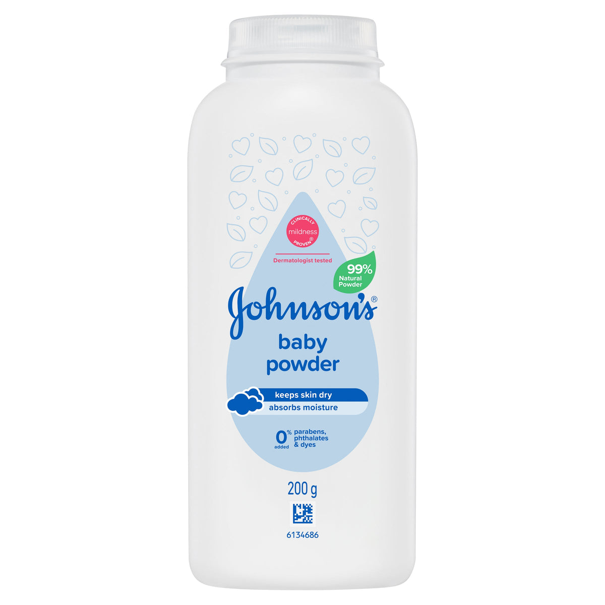 Johnson & Johnson Baby Cornstarch Powder 200G