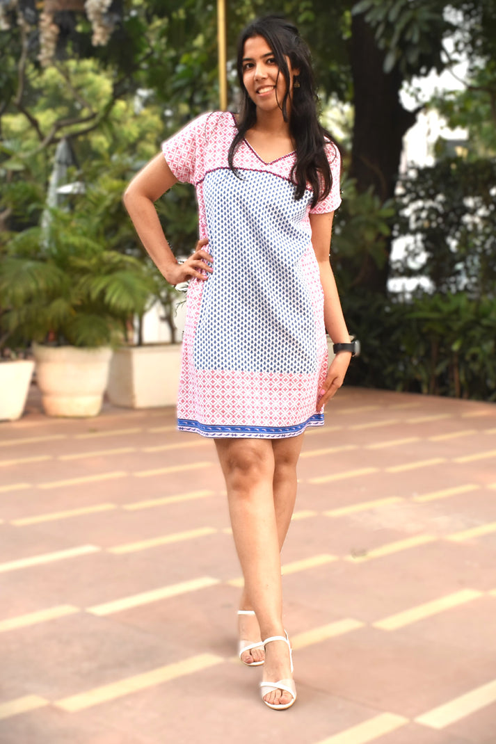 Zoha Online Mishka Printed Cotton Dress