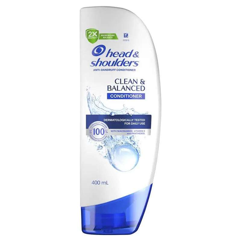 Head & Shoulders Clean & Balanced Anti Dandruff Conditioner For Clean Scalp 400 Ml