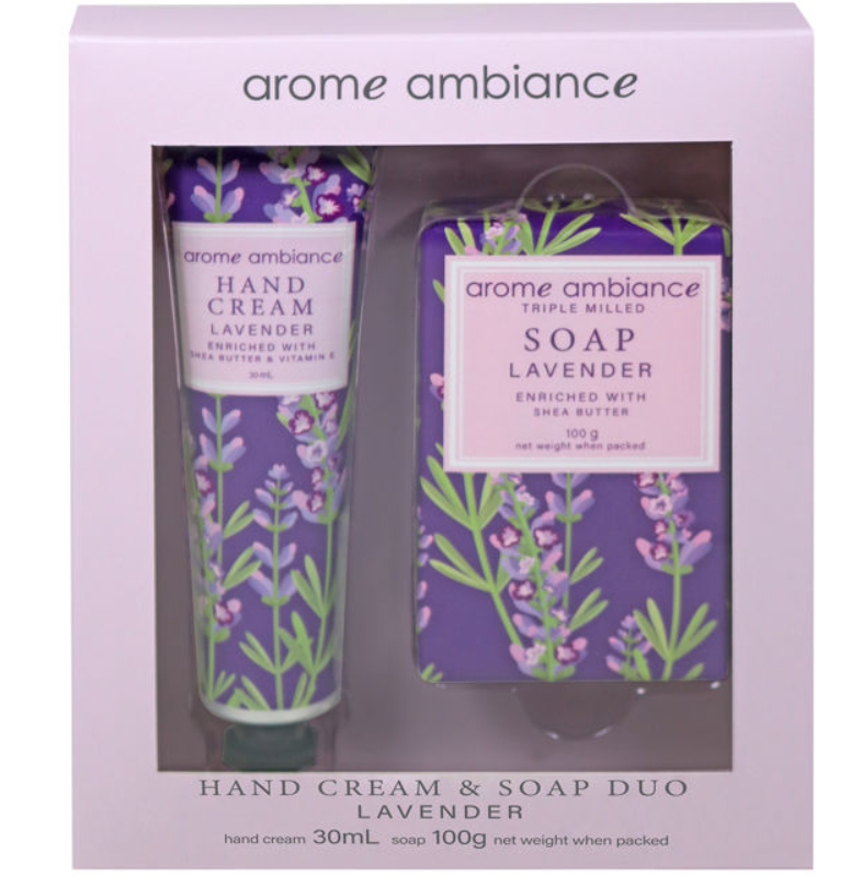 Arome Ambiance Floral Garden Hand Cream & Soap Duo Lavender