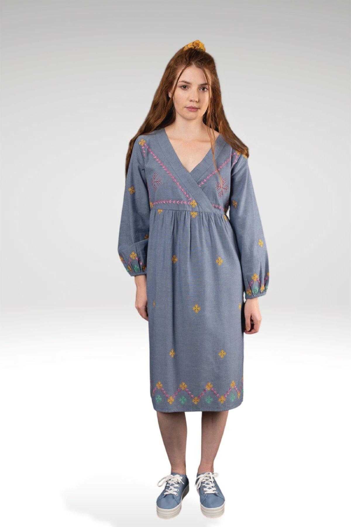 Zoha Online Lara Mock Wrap Dress