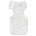 Love To Dream Transition Bag 0.2 Tog Organic Cotton Swaddle to Sleep Bag Starlight White Medium