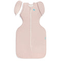 Love To Dream Cocoon Swaddle Sleep Bag 1.0 Tog Stretch Cotton Twinkle Powder Pink Medium