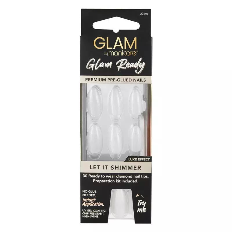 Glam Ready Pre-Glued Nail Let it Shimmer 30