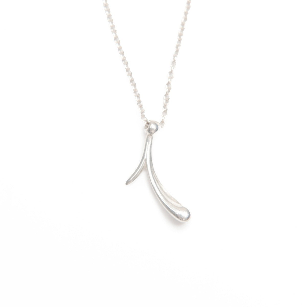 Wicked Sista Initial I Necklace in Silver Tone