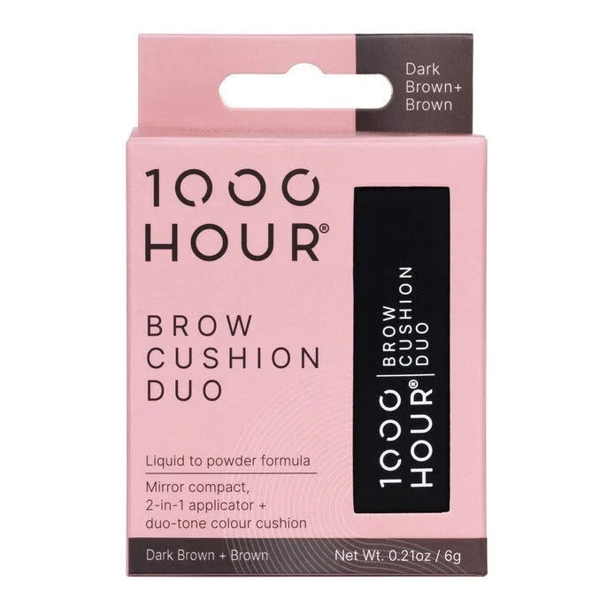 1000Hr Brow Cushion Duo Dark Brown