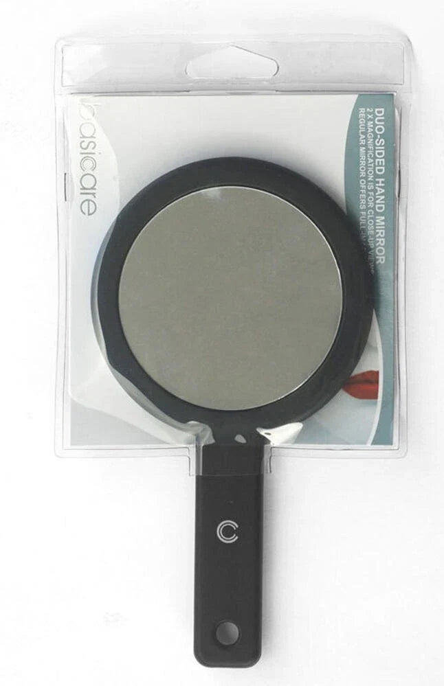 Basicare Duo Sided Hand Mirror Lightweight Magnifier