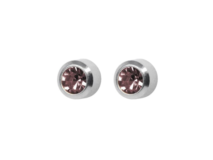 Adnohr Art Mini June Birthstone Heart Stud Earrings