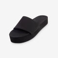 Indosole Women Platform Slide Sandal Black Size 8 to 9